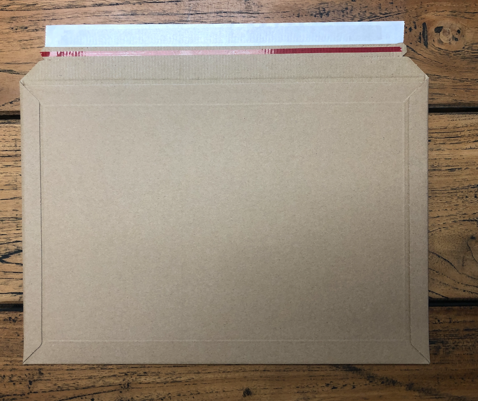 Fluted Card Mailers - Brown Fluted Cardboard Mailers w/ Peel & Seal