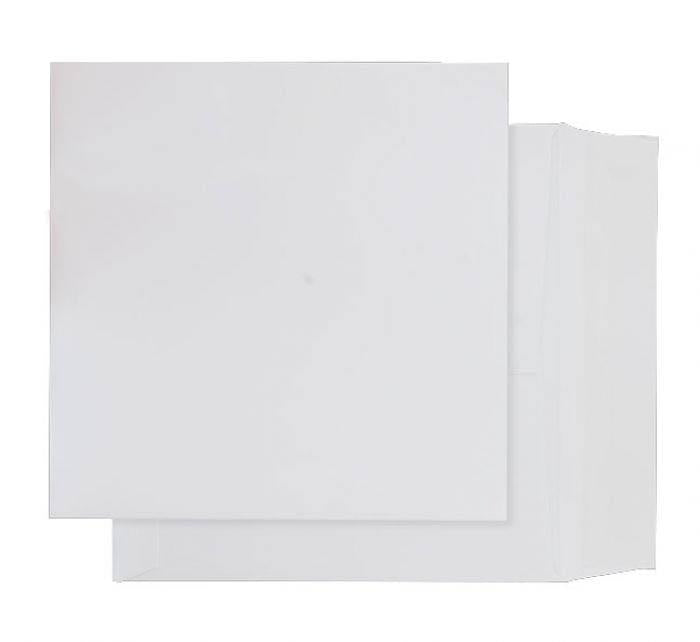 220 x 220mm  Whitney Brilliant White Peel & Seal Wallet 1245