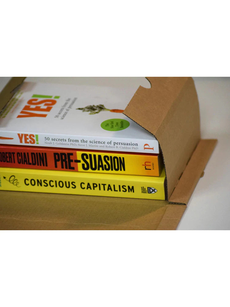460 x 335 x (100) Book Wrap Brown Peel & Seal BWR07