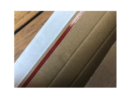 Fluted Card Mailers - Brown Fluted Cardboard Mailers w/ Peel & Seal