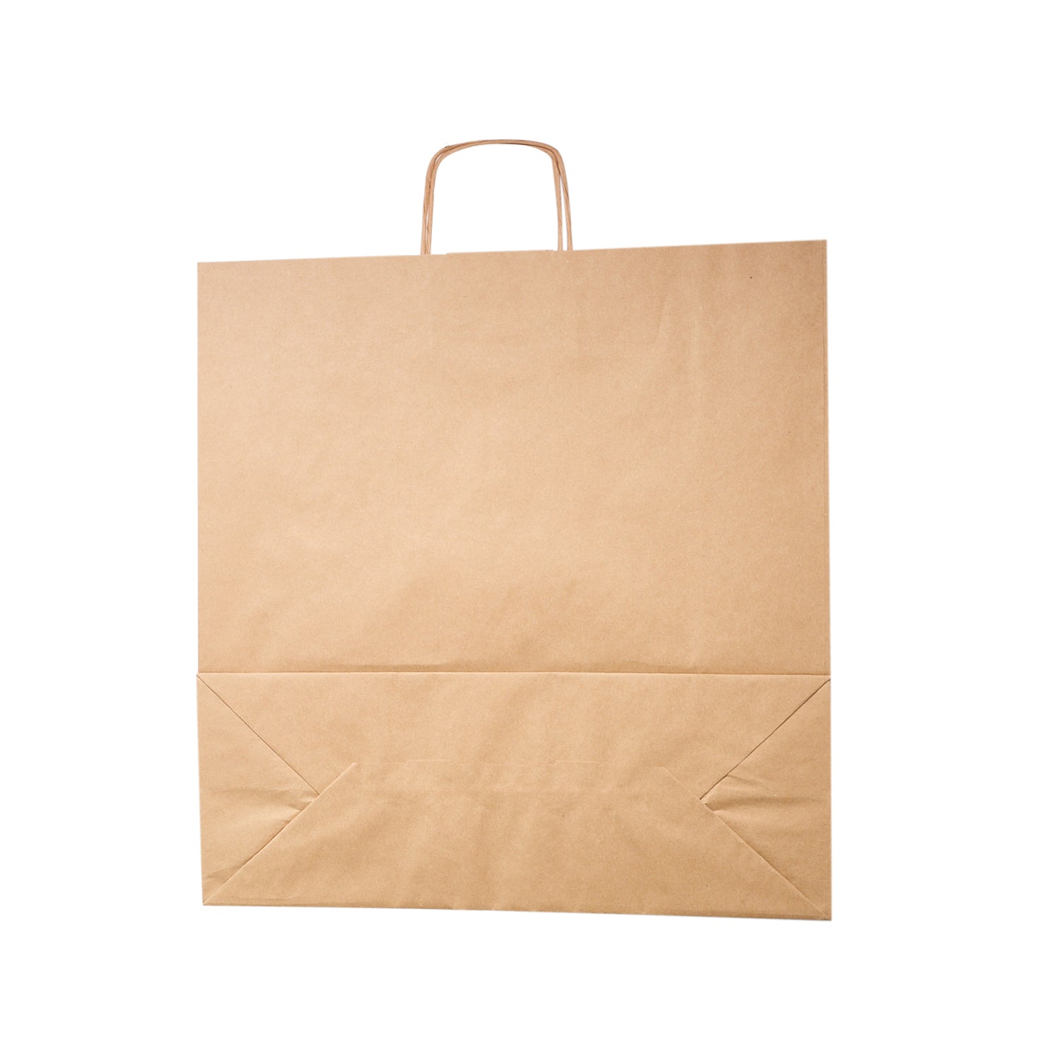 Brown 90gsm Gusset Twisted Paper Handle Retail Bag
