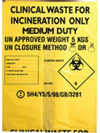 Bio Hazard Disposal Bags Large 90L 50 Bag Roll (price includes delivery) - from £24.99 Ex Vat